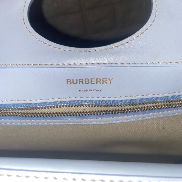 Burberry Mini Two-Tone Canvas and Leather Pocket Bag - Picture 8 of 16